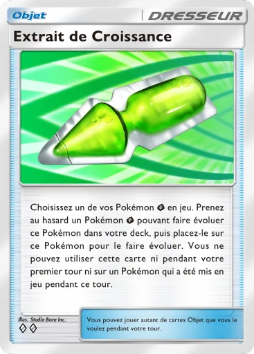 Carte Pokémon Extrait de Croissance de l'extension Booster de Luxe Méga