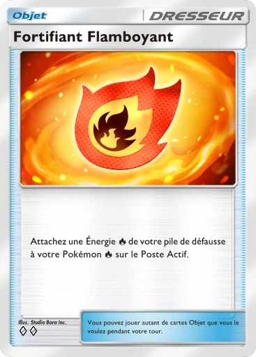 Carte Pokémon Fortifiant Flamboyant de l'extension Méga-Ascension