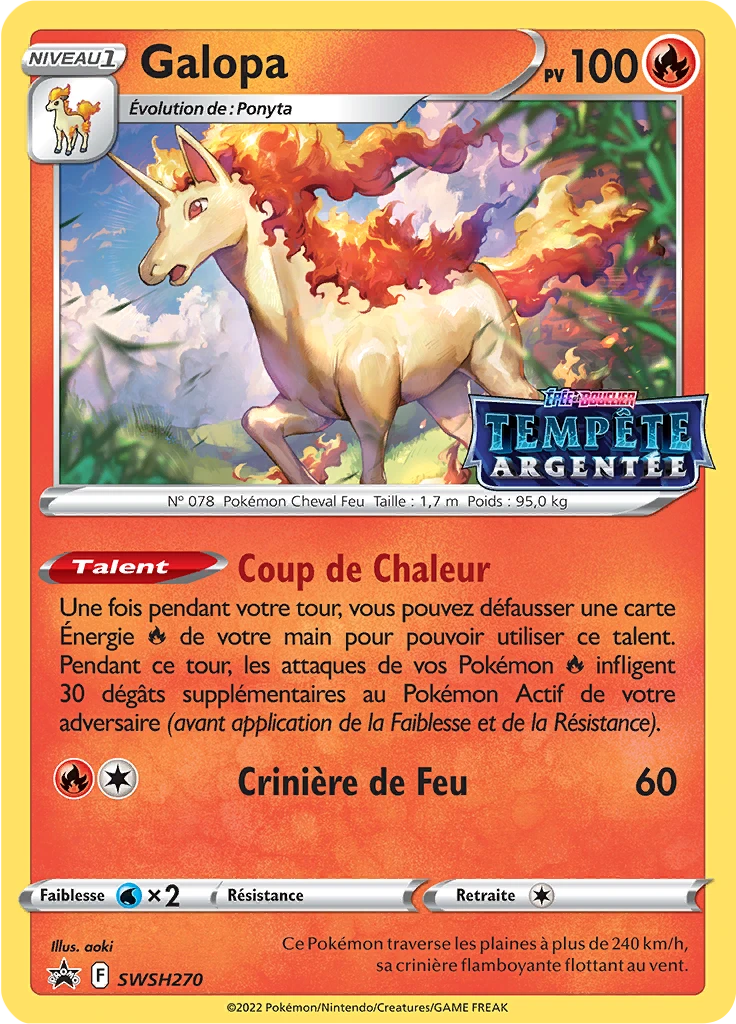 Carte Pokémon Galopa de l'extension Promo SWSH