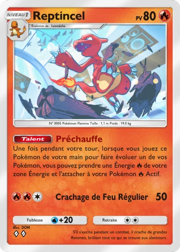 Carte Pokémon Reptincel de l'extension Embrasement Écarlate