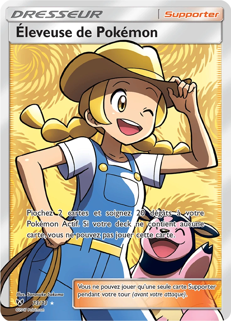 Carte Pokémon Éleveuse de Pokémon de l'extension Légendes Brillantes