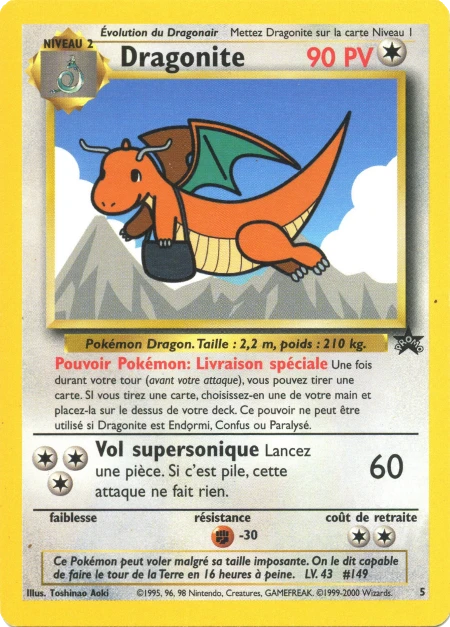 Carte Pokémon Dracolosse de l'extension Wizards Black Star Promos