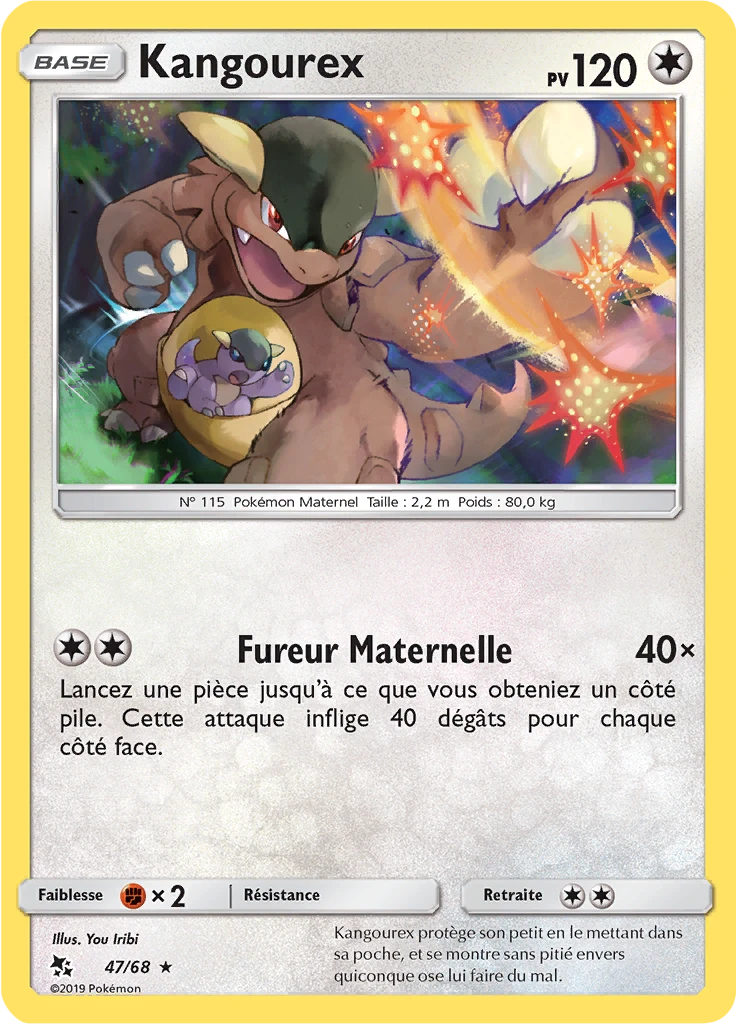 Carte Pokémon Kangourex de l'extension Destinées Occultes