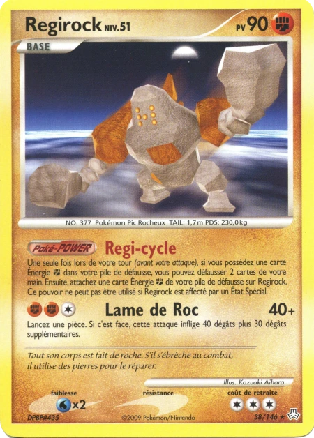 Carte Pokémon Regirock de l'extension Éveil des Légendes