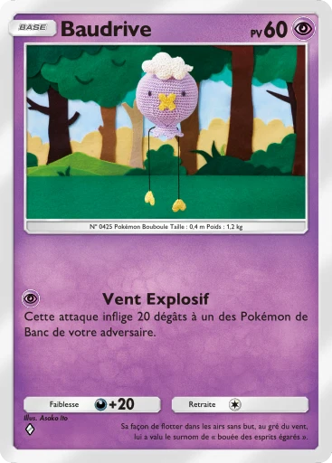 Carte Pokémon Baudrive de l'extension Méga-Ascension