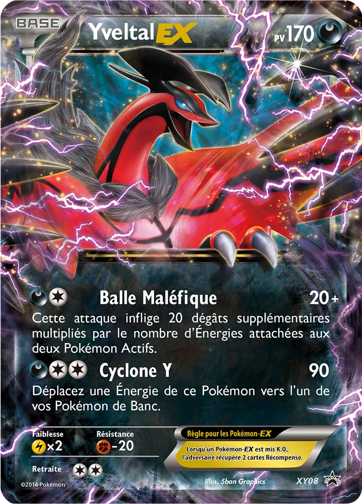 Carte Pokémon Yveltal EX de l'extension Promo XY