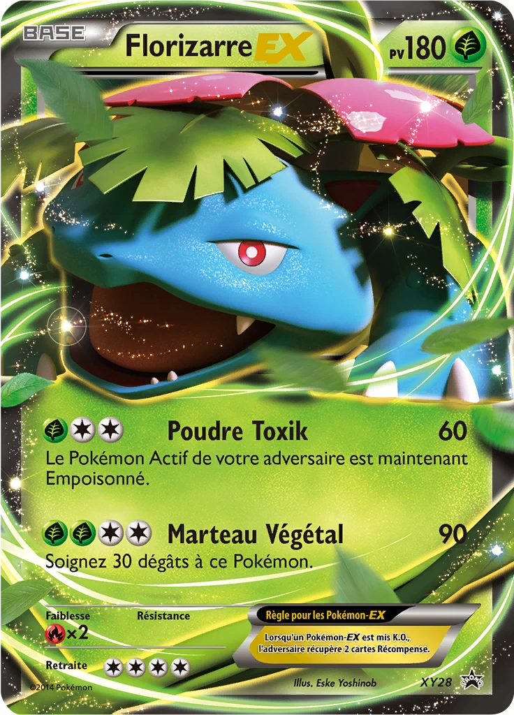 Carte Pokémon Florizarre EX de l'extension Promo XY