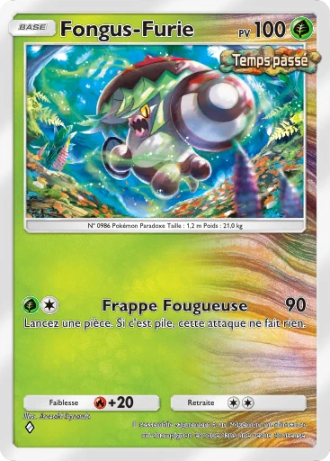 Carte Pokémon Fongus-Furie de l'extension Propulsion Paradoxe