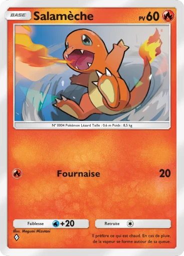 Carte Pokémon Salamèche de l'extension Réjouissances Rayonnantes