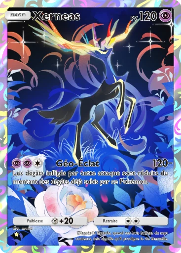 Carte Pokémon Xerneas de l'extension Embrasement Écarlate