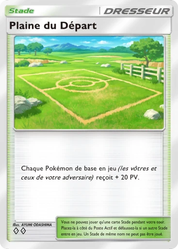 Carte Pokémon Plaine du Départ de l'extension Booster de Luxe Méga