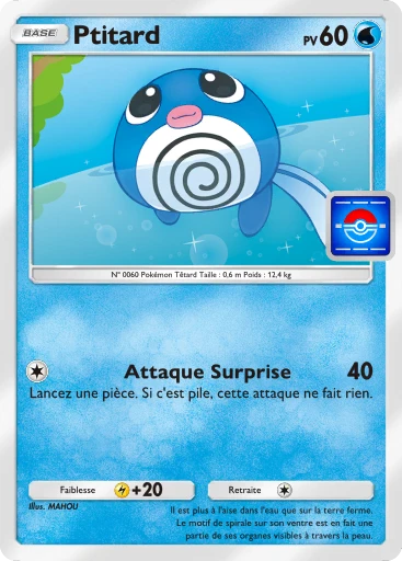 Carte Pokémon Ptitard de l'extension Promo-A