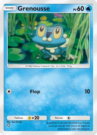 Carte Pokémon Grenousse de l'extension Booster de Luxe ex