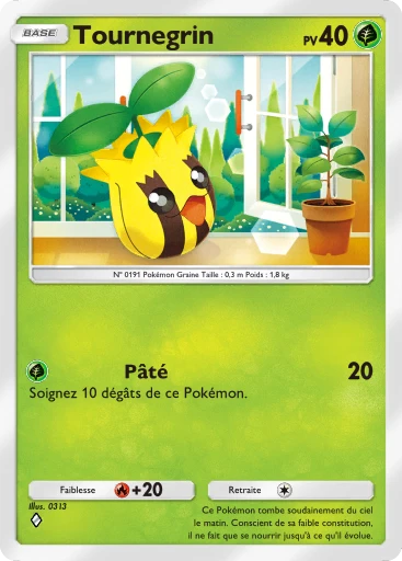 Carte Pokémon Tournegrin de l'extension Sagesse entre Ciel et Mer