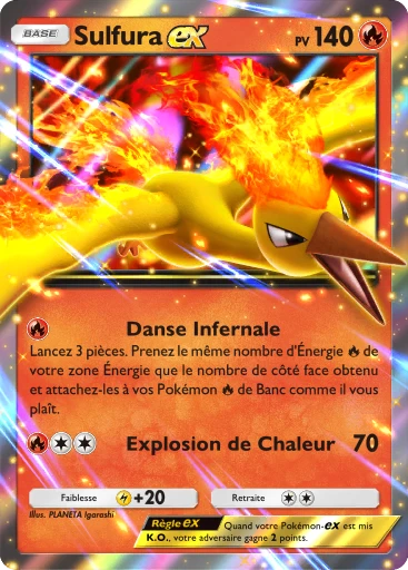 Carte Pokémon Sulfura-ex de l'extension Promo-A
