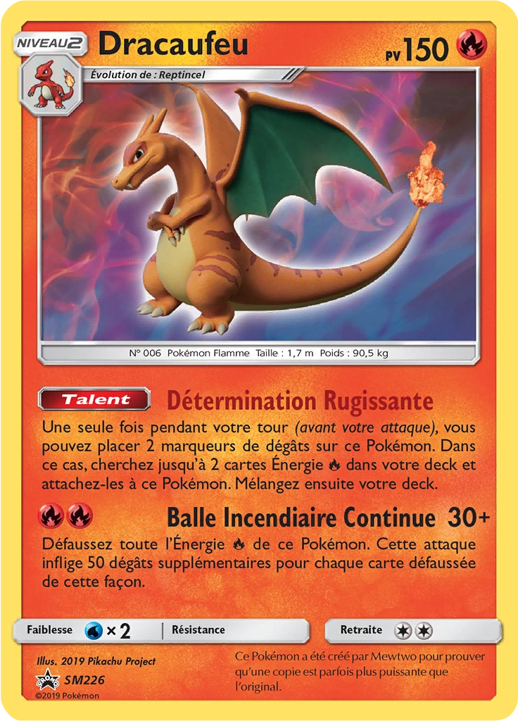 Carte Pokémon Dracaufeu de l'extension Promo SM