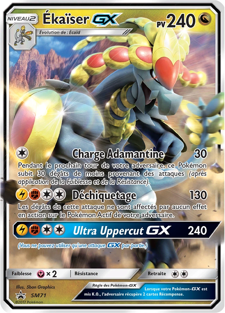 Carte Pokémon Ékaïser GX de l'extension Promo SM