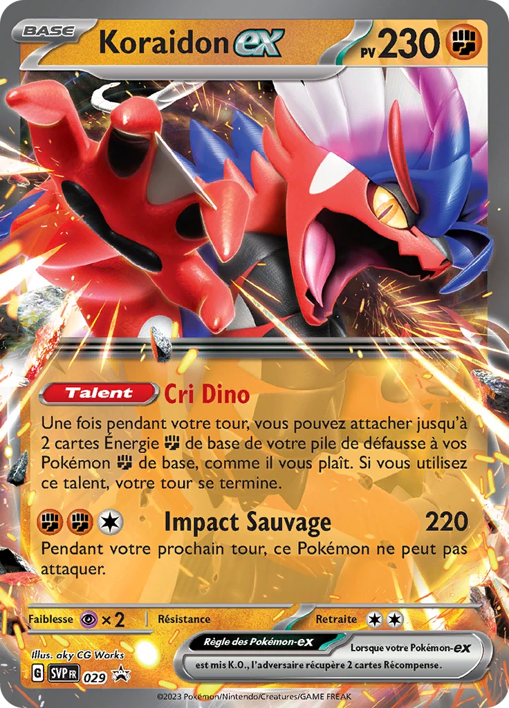 Carte Pokémon Koraidon-ex de l'extension SVP Black Star Promos