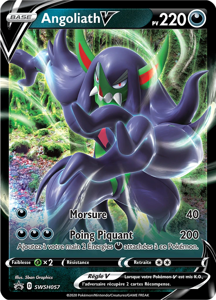 Carte Pokémon Angoliath V de l'extension Promo SWSH