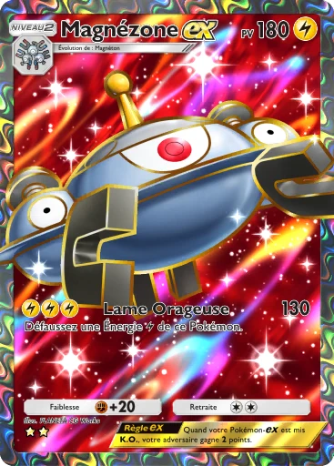 Carte Pokémon Magnézone-ex de l'extension Aura Palpitante