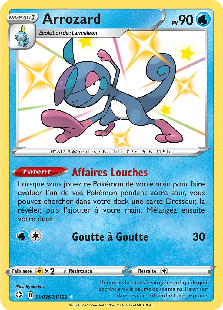 Carte Pokémon Arrozard de l'extension Destinées Radieuses
