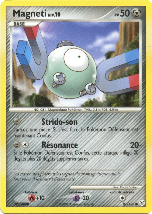 Carte Pokémon Magnéti de l'extension Diamant & Perle