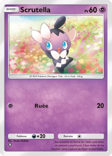 Carte Pokémon Scrutella de l'extension Méga-Ascension
