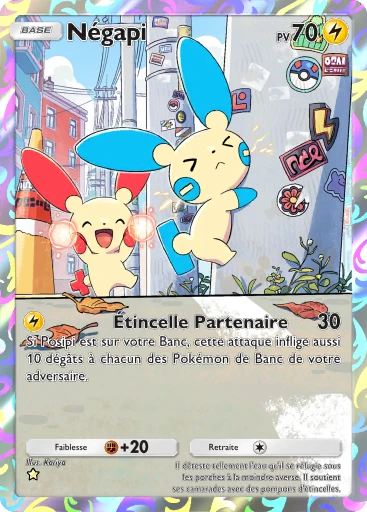 Carte Pokémon Négapi de l'extension Parade Onirique