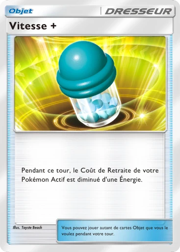 Carte Pokémon Vitesse + de l'extension Promo-A