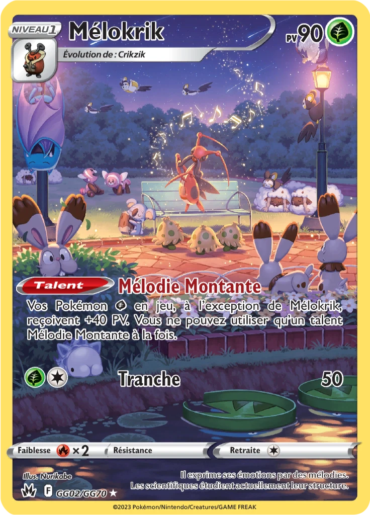 Carte Pokémon Mélokrik de l'extension Zénith Suprême