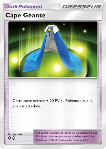 Carte Pokémon Cape Géante de l'extension Choc Spatio-Temporel