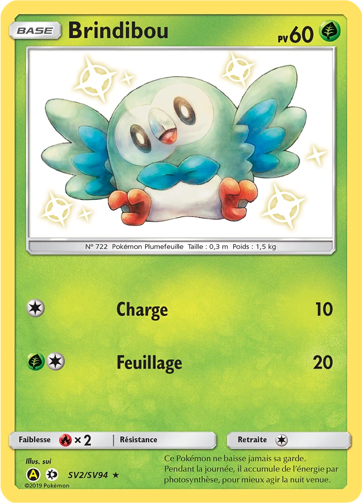 Carte Pokémon Brindibou de l'extension Destinées Occultes