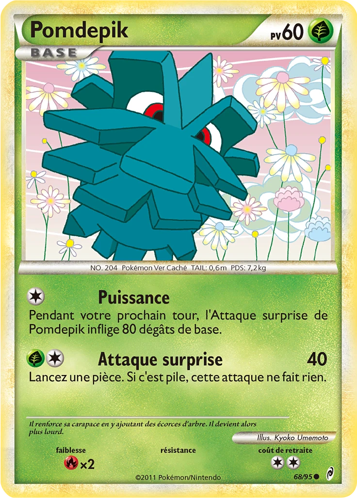 Carte Pokémon Pomdepik de l'extension L'appel des Légendes