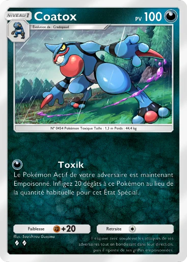 Carte Pokémon Coatox de l'extension Lumière Triomphale