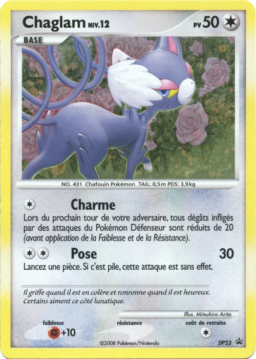 Carte Pokémon Chaglam de l'extension Promo DP