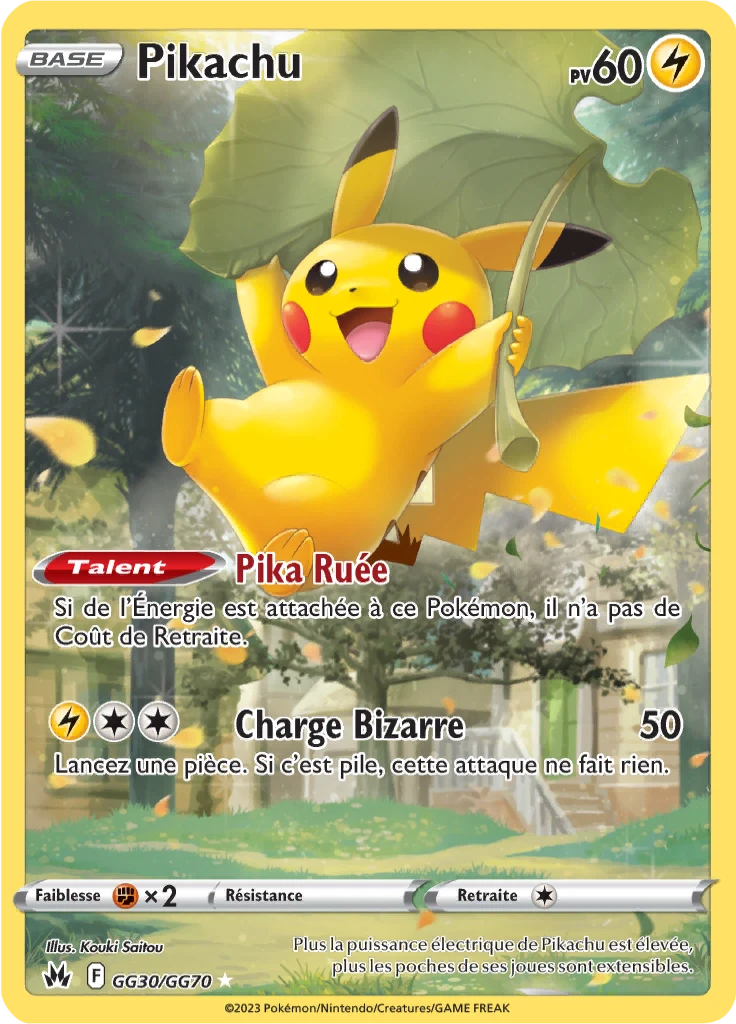 Carte Pokémon Pikachu de l'extension Zénith Suprême