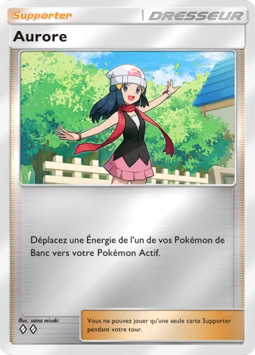 Carte Pokémon Aurore de l'extension Booster de Luxe ex