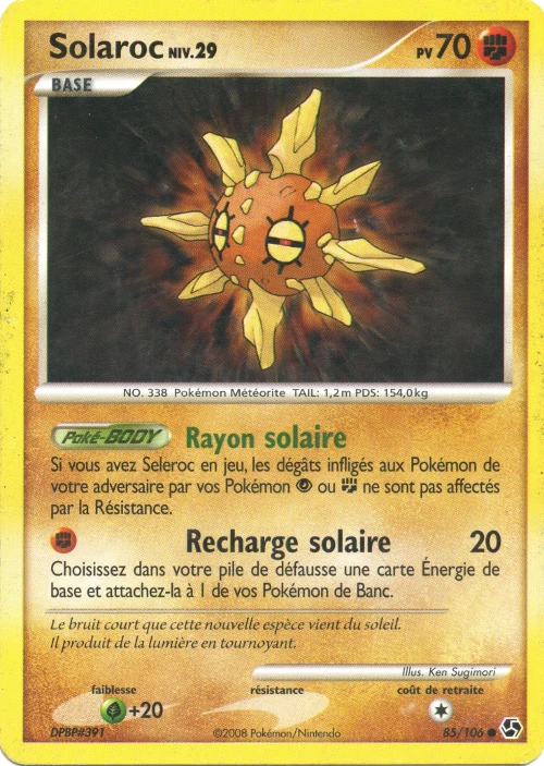 Carte Pokémon Solaroc de l'extension Duels au Sommets