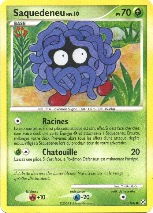 Carte Pokémon Saquedeneu de l'extension Tempête