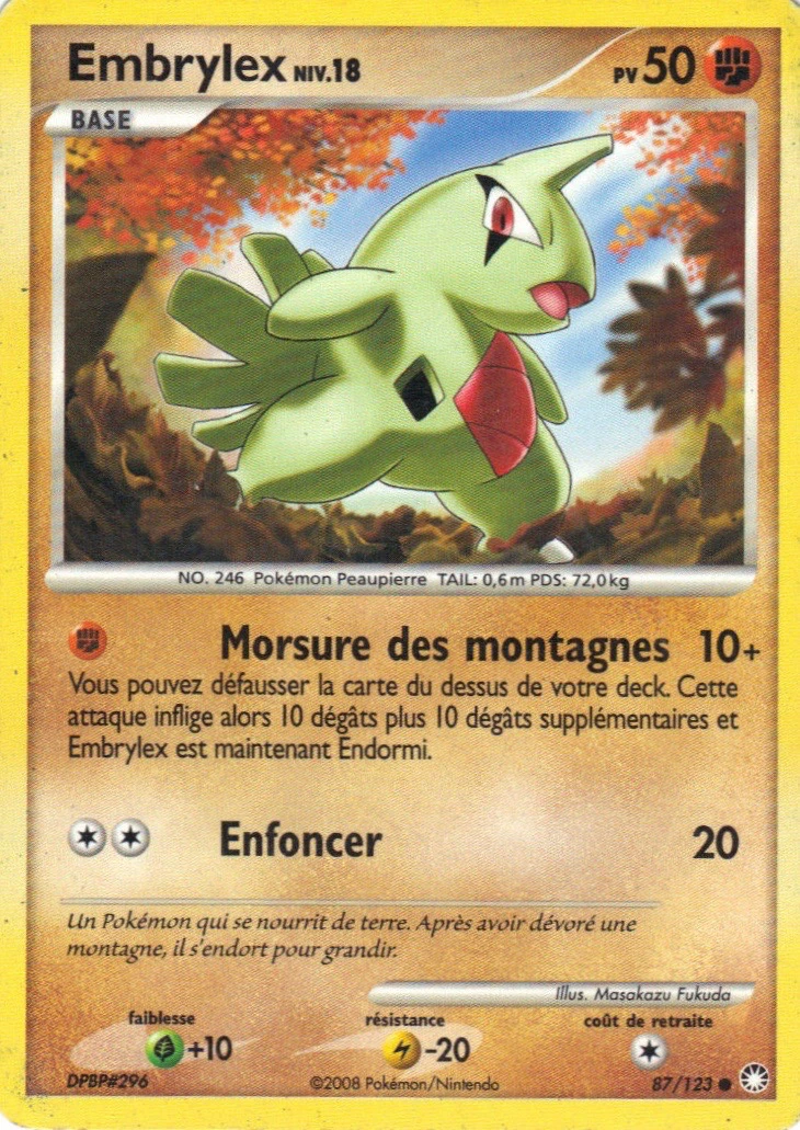 Carte Pokémon Embrylex de l'extension Trésors Mystérieux