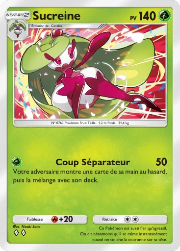 Carte Pokémon Sucreine de l'extension La Clairière d'Évoli