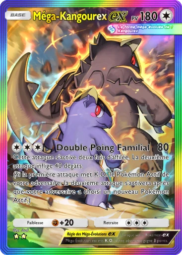 Carte Pokémon Méga-Kangourex-ex de l'extension Parade Onirique