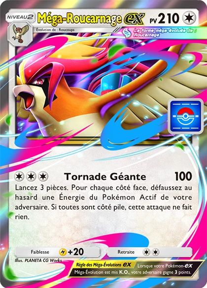 Carte Pokémon Méga-Roucarnage-ex de l'extension Promo-B
