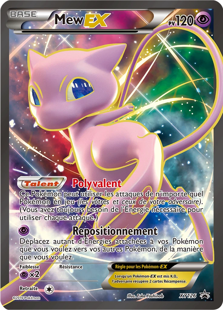Carte Pokémon Mew-EX de l'extension Promo XY