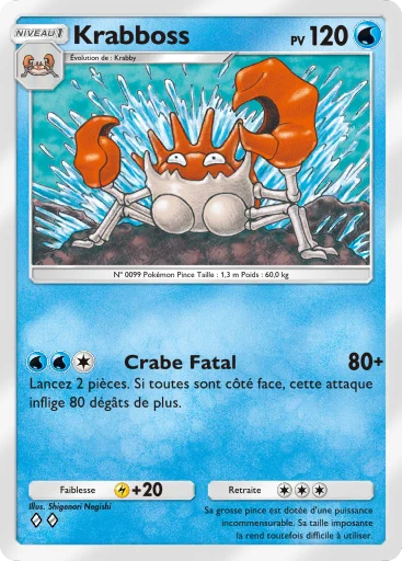 Carte Pokémon Krabboss de l'extension Puissance Génétique