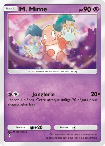Carte Pokémon M. Mime de l'extension Réjouissances Rayonnantes