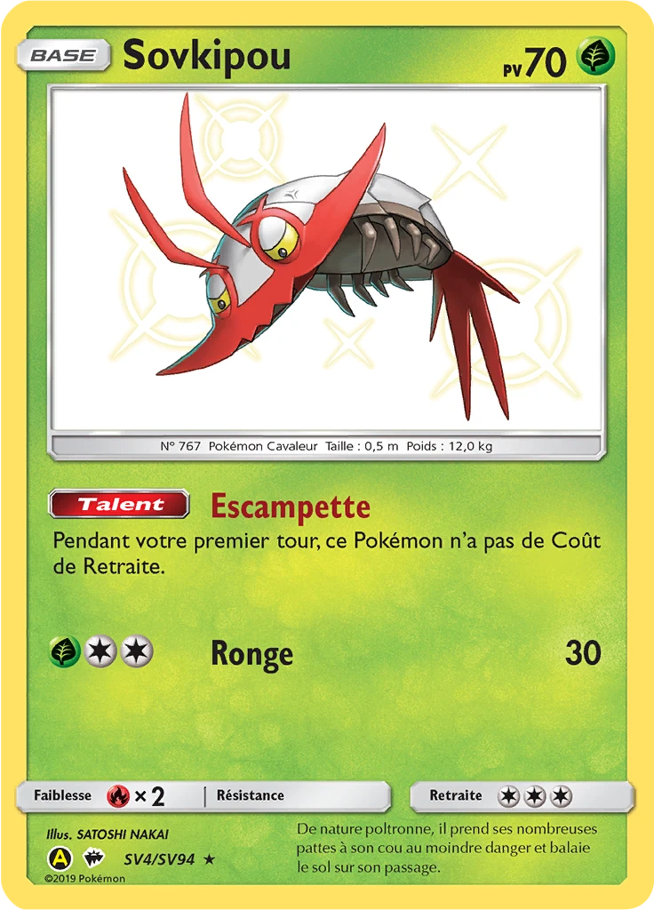 Carte Pokémon Sovkipou de l'extension Destinées Occultes