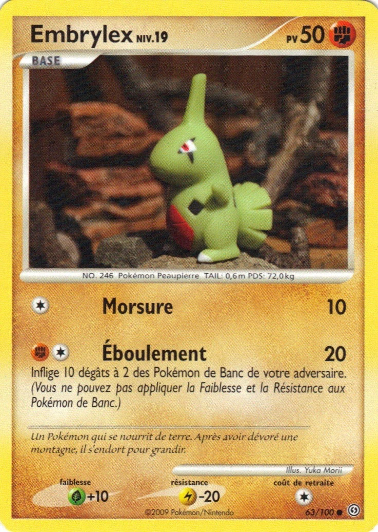 Carte Pokémon Embrylex de l'extension Tempête
