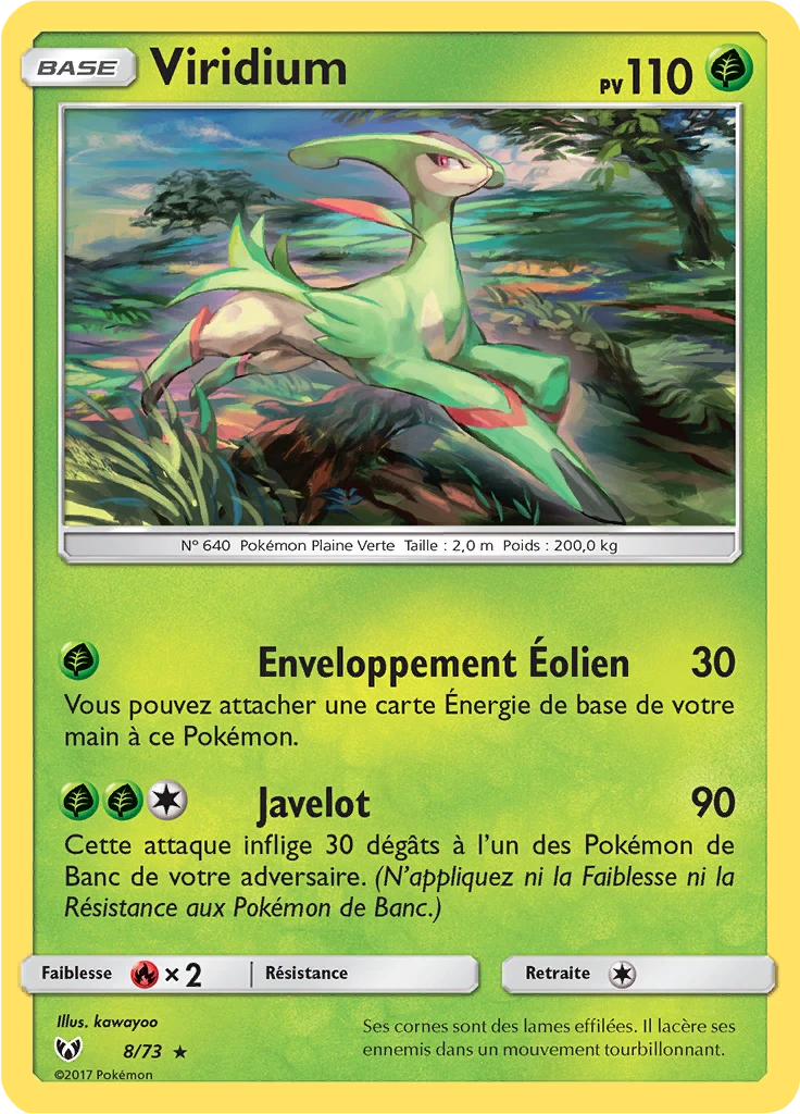 Carte Pokémon Viridium de l'extension Légendes Brillantes