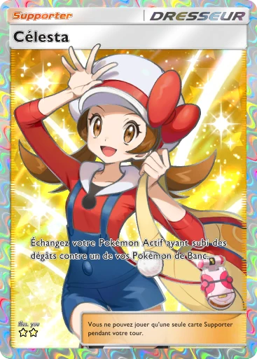 Carte Pokémon Célesta de l'extension Sagesse entre Ciel et Mer